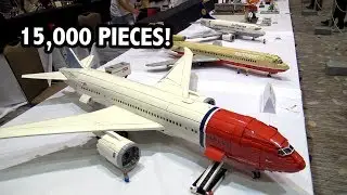 Huge LEGO Boeing 787 Dreamliner with Full Interior!