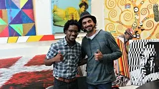 In the Studio: Brazilian Street Artist Kobra (English subtitles)