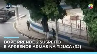 Policiais do BOPE interrompem roubo e prendem suspeitos na Tijuca (RJ) | #SBTBrasil