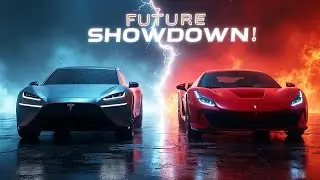 Tesla Cybertruck vs Ferrari Purosangue V12 Hybrid &ndash; The Ultimate Future Car Showdown! 😱🚀