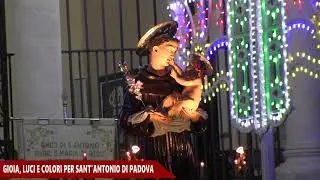 Alcamo. Gioia, luci e colori per Sant'Antonio di Padova