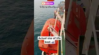 Actual size of life boat ⛴️ 😳#ship #marineservices #reels #travel #shipsvideo #shorts