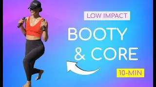 10-Min Booty & Core Workout | PCOS-Friendly, Low Impact Pilates & Strength Flow