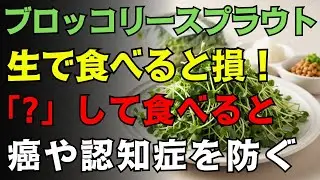【警告】生で食べるのは今すぐやめて！吸収率を「7 5倍」に跳ね上げる唯一の秘策。ブロッコリースプラウトを最強の抗がん剤に変える食べ方を今すぐ確認せよ！