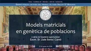 Treball de torn: “Models matricials en genètica de poblacions”