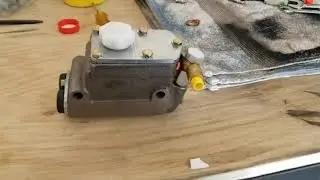 1958 MGA Restoration Master Cylinder Bled and Installed