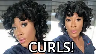 $27 Curls Curls CURLS For The Gworls!! Affordable Amazon Wig!! No Lace! No Glue Needed!