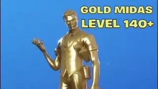 FORTNITE GOLD MIDAS GAMEPLAY *LEVEL 140+*  (Fortnite Battle Royale)