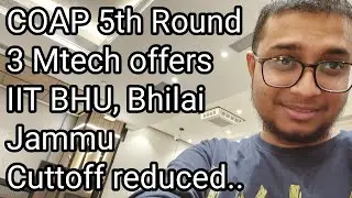 COAP 5th round | 3 Mtech Offers at Low GATE score. #gate2023 #gateexam #gate_preparation #coap