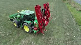 John Deere 6110R i Krukowiak Heros 1000 PHH czyli jesienny oprysk 2021 w ZSCKR w Leśnej Podlaskiej