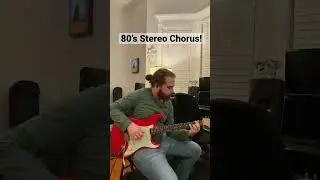 Playing with a little bit of &lsquo;80s stereo chorus while going through songs for an upcoming gig!