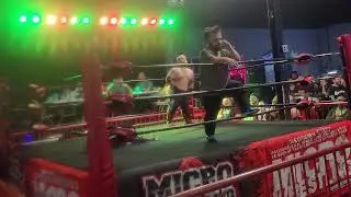 Crazy Micro Wrestling Championship Match.                     Lil show vs Zach Presley