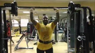 Loy Machedo's 80kgs Overhead Standing Press
