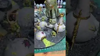 40k daemons look tiny on the forgeworld reaver Titan! Nurgle plaguebearer speedpaint #warhammer40k