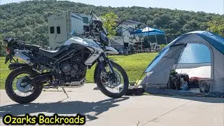 Glamping in the Ozark's Irish Wilderness on the Tiger 800