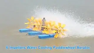 FUTI 6 Impellers Water Cooling Paddlewheel Aerator for Shrimp Pond and Fish Farm