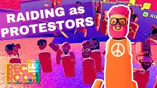 Raiding as Protestors | Rec Room Military Trolling