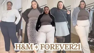 H&M + Forever21 | Plus Size Try On Haul Winter 2025 |  CAPSULE HAUL