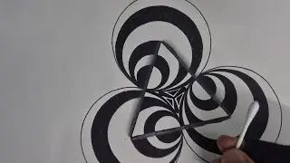 3D illusion art || Drawing Spheres || For you || Zentangle design || Easy art || For beginners