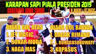 Full Lengkap  Kerapan Sapi Piala Presiden 2019 | 06-okt-2019 Bangkalan |Stadion  R.P Moh Noer
