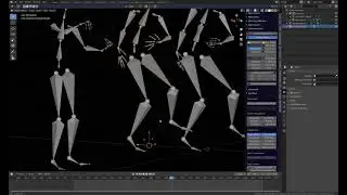 Blender-Bento Buddy-FBX and BVH  mixing two animations into one