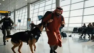 Elite service dogs successfully rescued hundreds of lives at a high-rise airport complex.