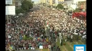 Dunya TV-30-10-2011-Altaf Hussain Speech in MQM Rally Karachi