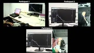 Example of intuitive control of a population of motor units by three spinal cord injury participants