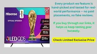 Hisense 98-Inch QD5 Series QLED 4K UHD Smart Google TV Review | 98QD5QG, 2025 Model