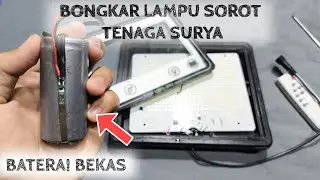 kecewa dikit ga ngaruh | BONGKAR LAMPU SOROT TENAGA SURYA