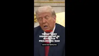 Trump says he's 'very disappointed' in Putin for prolonging war