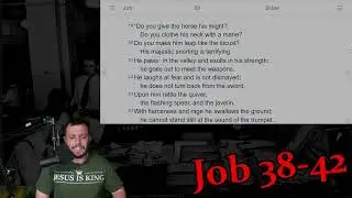 Бог отвечает из бури (Иов 38-42)