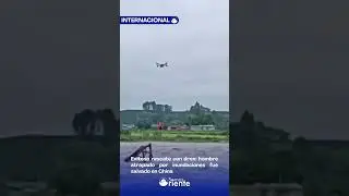 Exitoso rescate con dron: hombre atrapado por inundaciones fue salvado en China