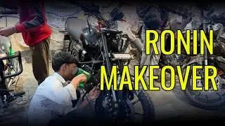 Karol Bagh Mein Ronin Bike Customize Karwayi 🔥 | PPF + Name Sticker | TVS Ronin 225 | Pahadi Nona