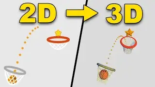 я сделал игру DUNK SHOT, но в 3D