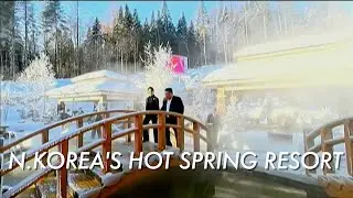 N.Korea's Kim and daughter tour the lavish newly-completed hotels at a mountain resort