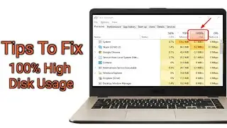 How to fix 100% Disk Usage - windows high RAM usage and CPU usage.