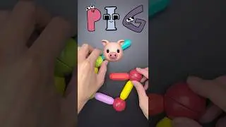 Which animal is your favorite#alphabetlore #alphabetletters #satisfying #satisfyingvideo #pig