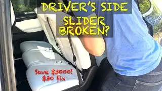 How To Fix Tesla Model X Driver-Side Bench Seat Easy Entry Sliders