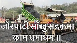 Jorpati Sankhu Road construction. Mulpani Kathmandu.