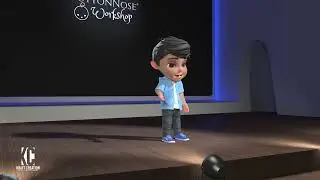 Meet Ken, kid reading magic book. Animation by #KCGI