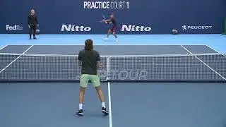 Stefanos Tsitsipas Volley Slow Motion / チチパスのボレー（スロー）