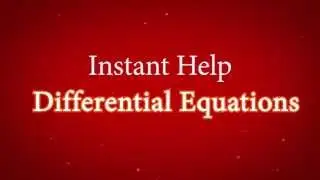 Differential Equations Help at Educator.com