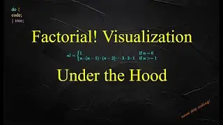 Factorial Visualisation - Recursive Algorithm - Under the Hood