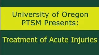 Treatment of Acute Injuries