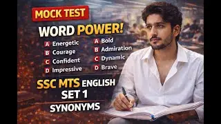 SSC MTS English Mock Test | Synonyms | Word Power | Set 1