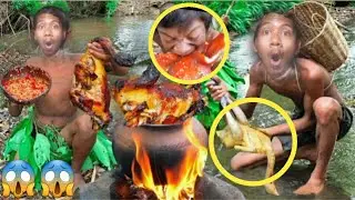 Survival in the Rainforest - Clay pot cooking recipe - delicious chicken cooking