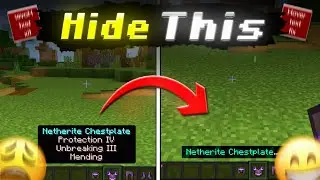 TOOL TIPS HIDER Mod 🔥For Minecraft PE 1.21+