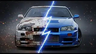 Barn Find Nissan Skyline R34 GTR AI Restoration | Epic Before & After 🔥