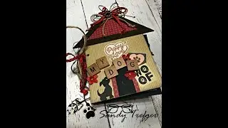 Dog House Mini Album Tutorial Video 2 Decorating
